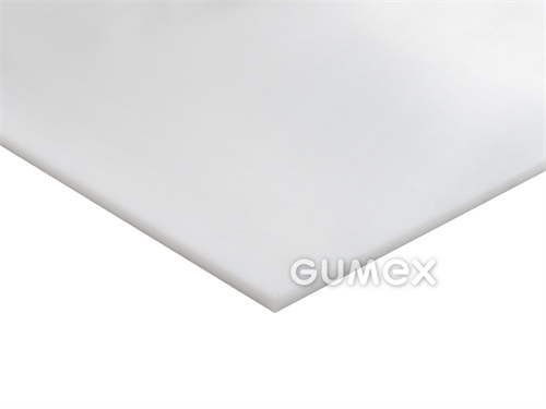 Polyethylenplatte SIMONA® PE 500, 10mm, 2000x1000mm, 65°ShD, -100°C/+80°C, weiß, 